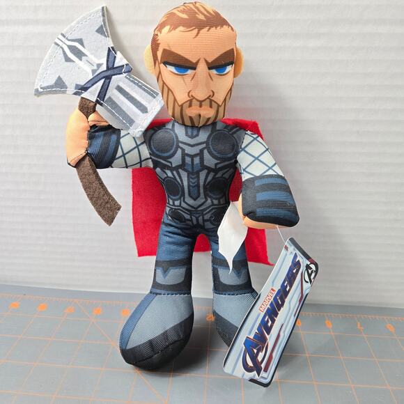Thor Plush Marvel Avengers Endgame Viking 10 inch pre-owned with tags - Picture 1 of 10